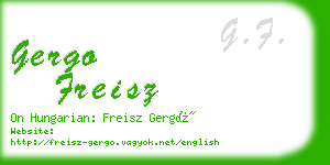 gergo freisz business card